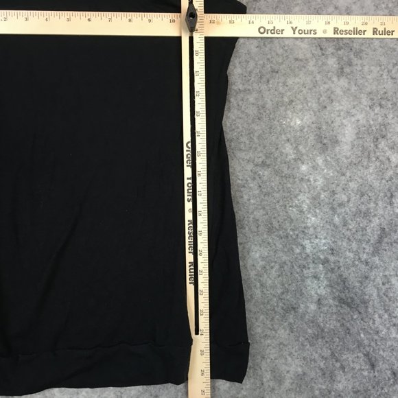 Urban Outfitters Tank Top S Solid Black Scoop Neck Crossover Back Slim Fit BDG - Picture 5 of 12